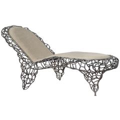 Vintage 1980s Wrought Iron Daybed