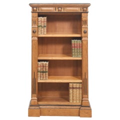 Antique Aesthetic oak open bookcase