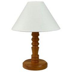 Tischlampe aus Kiefer, Schweden 1970er