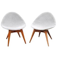 Pair of Easy Chairs by Miroslav Navratil, 1960s