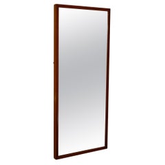 Scandinavian vintage teak mirror, 1950s