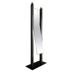 Miroir Memphis en pied, Italie, années 1980