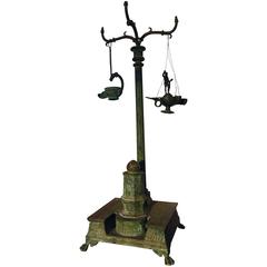 Antique Bronze Table Lamp 