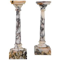 Pair of 19th Century French Marble Columns