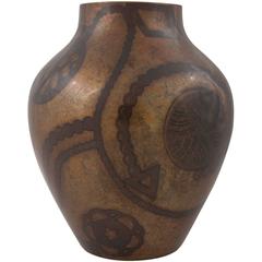 Brass Ikora Vase by WMF