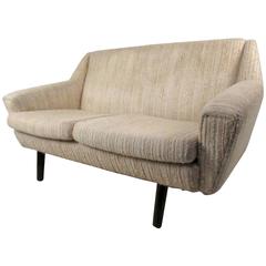 Mid-Century Upholstered Danish Loveseat