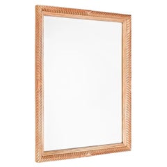 Hand Carved Italian Gilt Rope Beveled Mirror