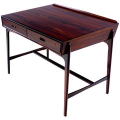 Vintage Extremely Rare Danish Modern Rosewood Desk by Svend Madsen