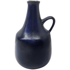 Cobalt Glaze Ceramic Pitcher