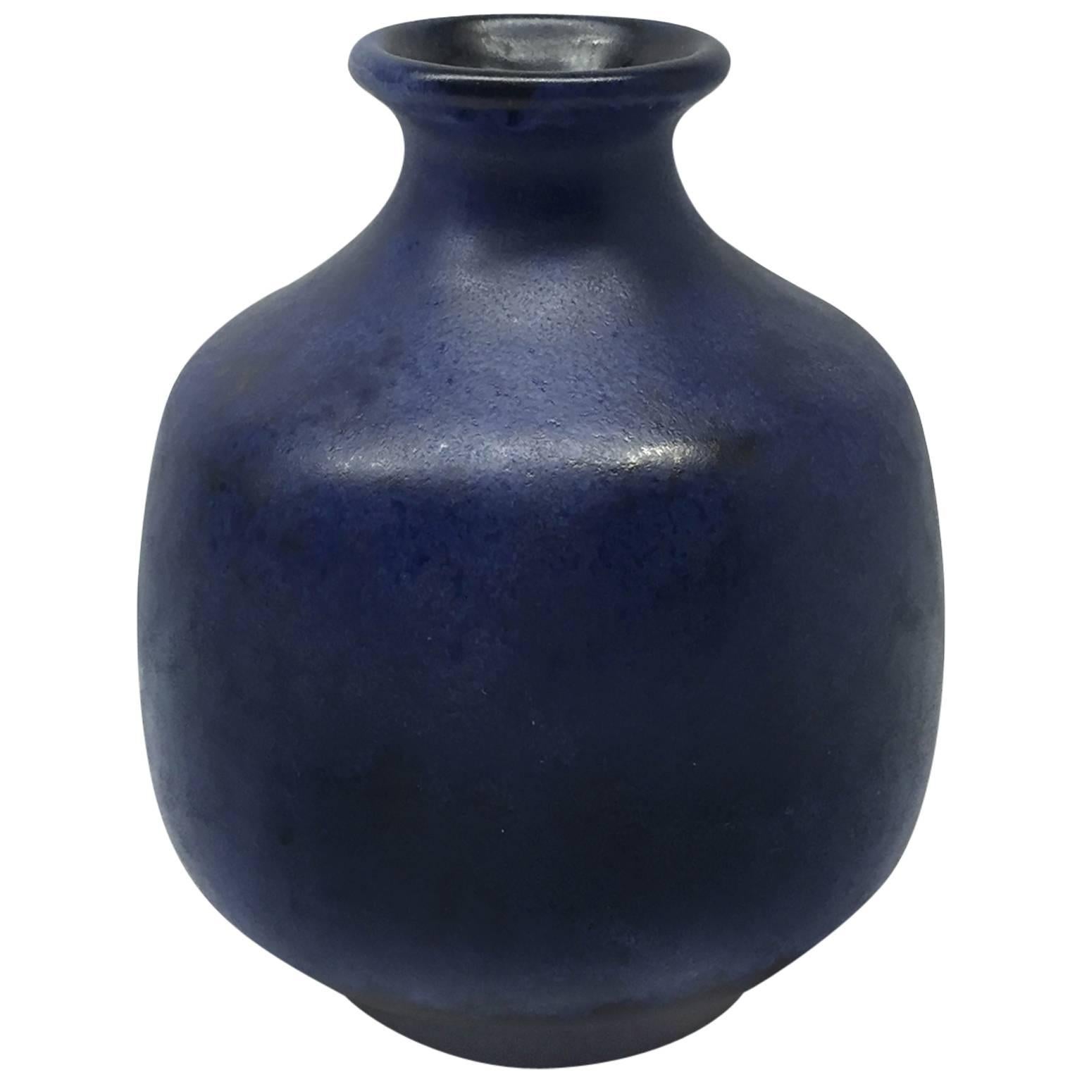 Cobalt Glaze Ceramic Vase