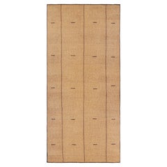 Tappeto Tuareg oversize a strisce beige-marrone - Rug & Kilim