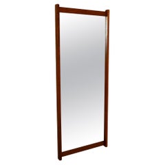 Scandinavian vintage teak mirror from the 1960s