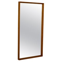 Scandinavian vintage mirror with wooden frame