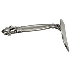 Georg Jensen Sterling Silver Food Pusher in Acorn Pattern