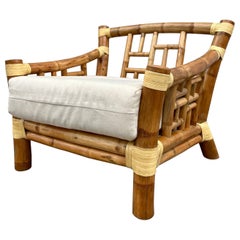 Tumbona de bambú de estilo costero a la manera de Antonio Budji Layug. Alrededor de 1980