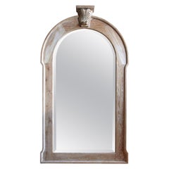 Andrianna Shamaris Miroir classique en bois de teck sculpté