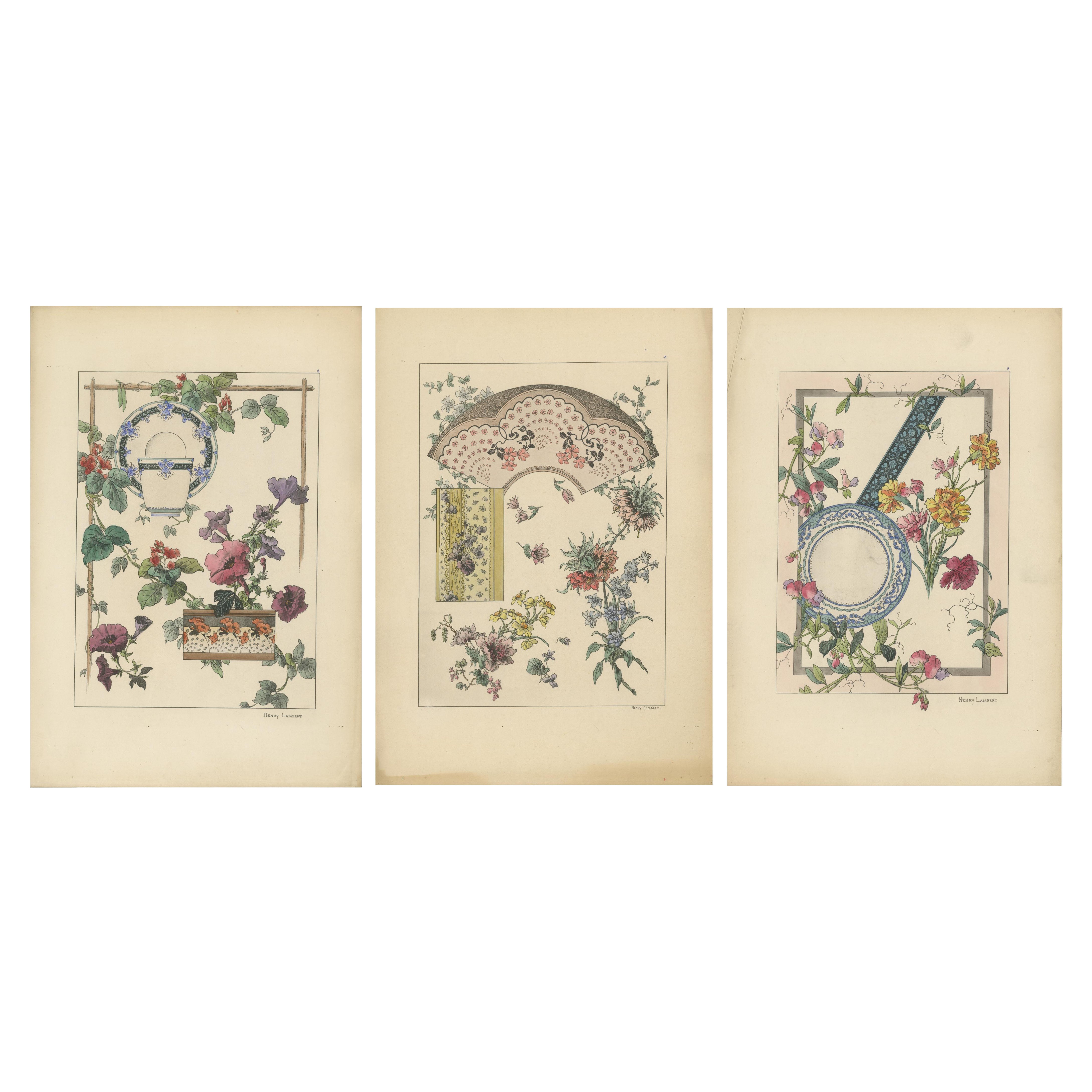 La Flore Décorative The Graceful Symbiosis of Nature and Ornament in 1896