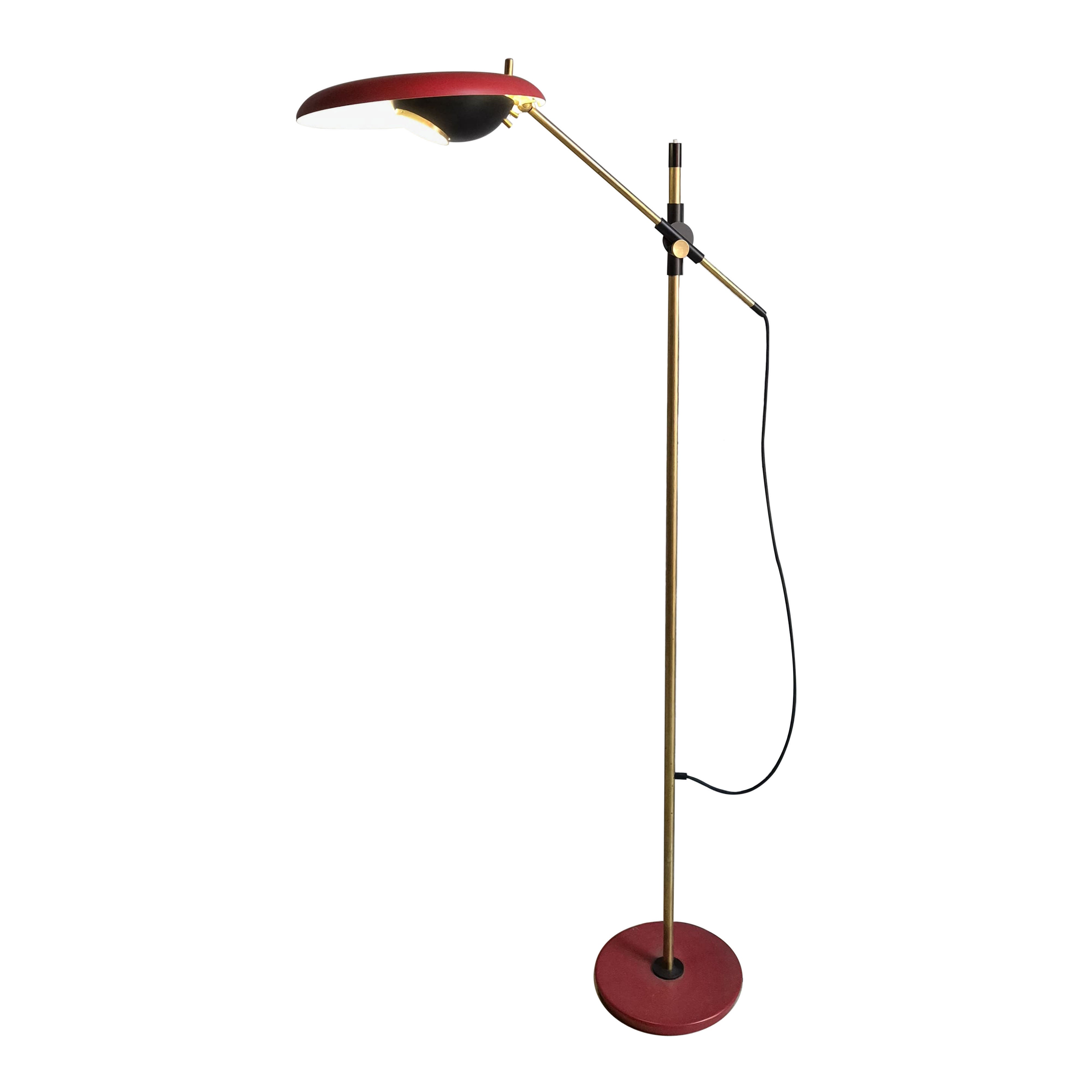 Lampadaire Oscar Torlasco pour Lumi Milano années 1950