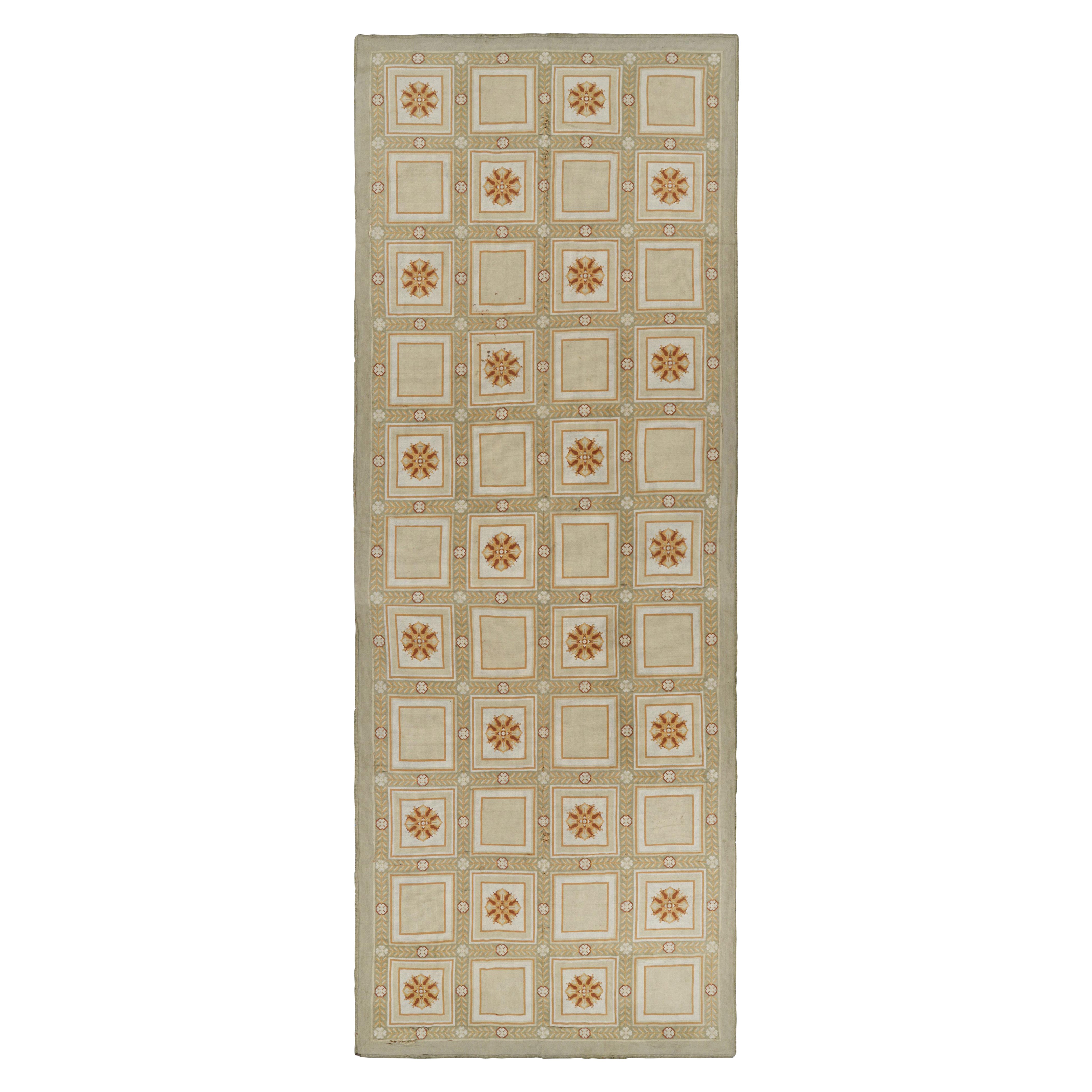Oversized Antique Portuguese Needlepoint Rug With Floral Patterns - Rug & Kilim