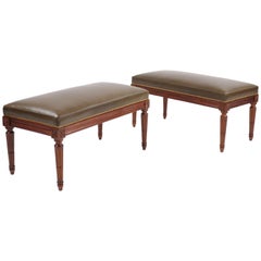 Pair of Benches, Louis XVI, France, circa 1780