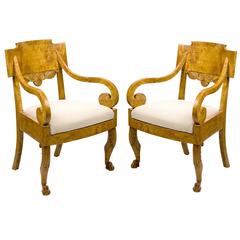 Pair of Armchairs, Russian, Neoclassical, circa 1830 6