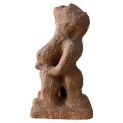 Untitled' Terracotta with Black Details by Henry Heerup