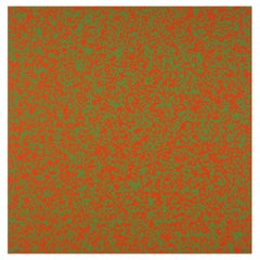 Screenprint of 50% Green & 50% Orange Squares by François Morellet, 1971