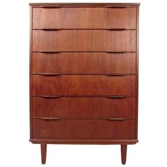 Mid-Century Teak Highboy Dresser 6