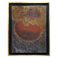 Art mural abstrait en bronze par Raul Monje, 2003