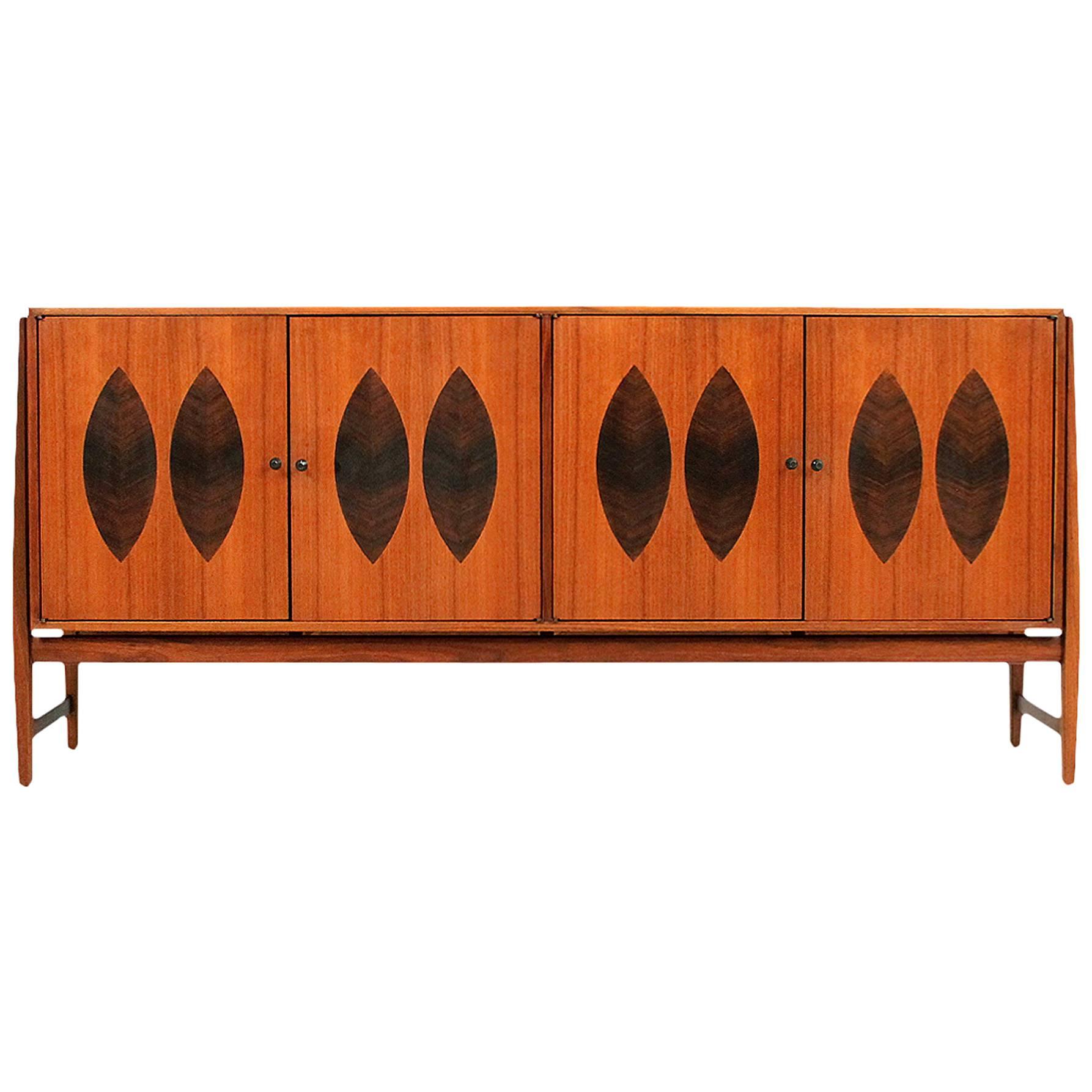 Walnut and Rosewood Cabinet by Kipp Stewart for Calvin