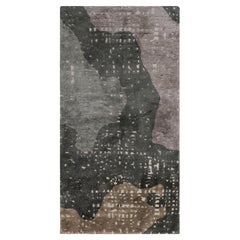 Rug & Kilim's Modern Abstract Rug in Gray and Beige-Brown Tones City Lights (tapis abstrait moderne dans les tons gris et beige-brun)