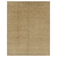 Rug & Kilim’s European Style Rug in Gold with Floral Medallions “Catana”