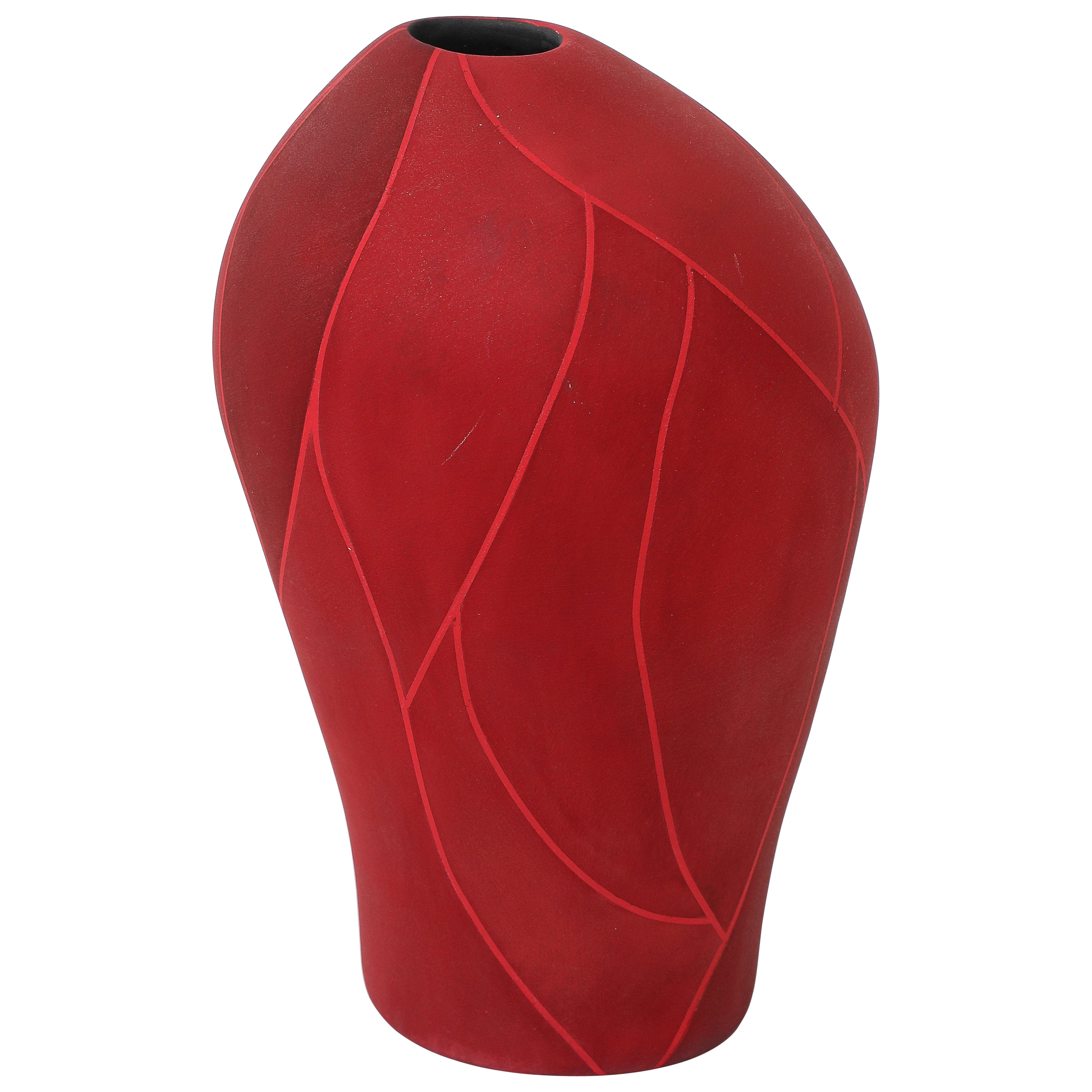 Akira Yamada, Burning Red Vessel no. 6 (猩々緋彩器 no. 6), 2024