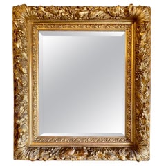 19th Century English Carved and Giltwood Mirror