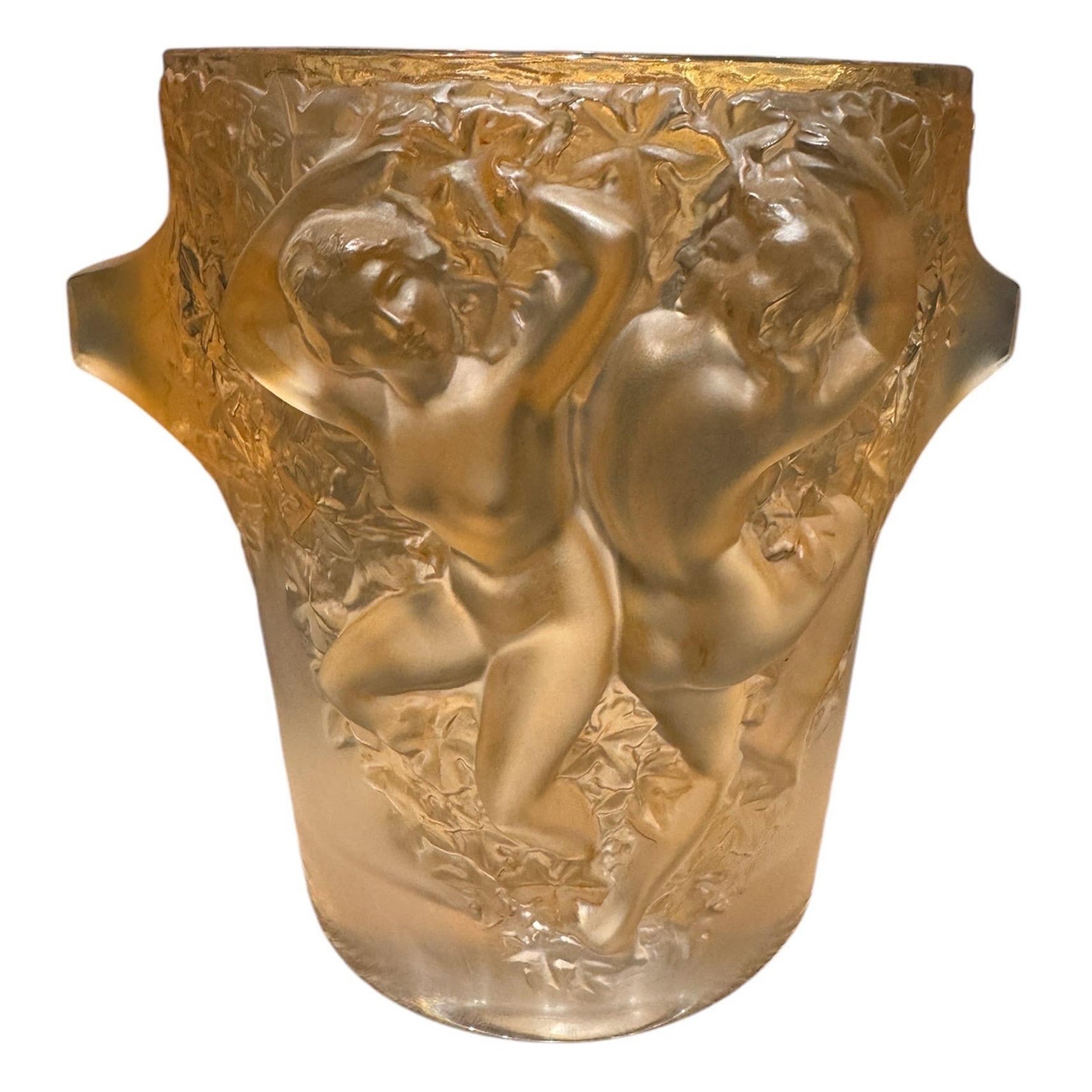 A R.Lalique Ganymède  Cubo de cristal para champán
