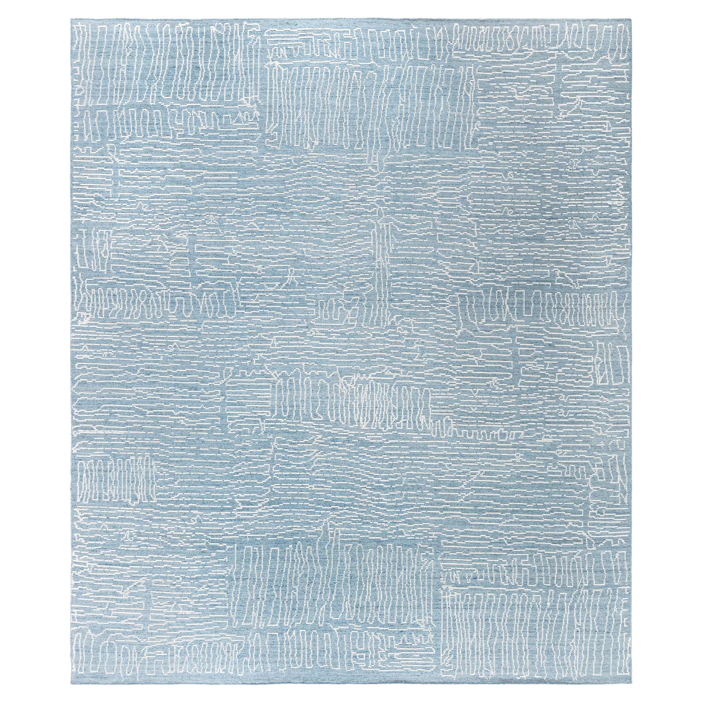 Contemporary Seidenwollteppich von Doris Leslie Blau