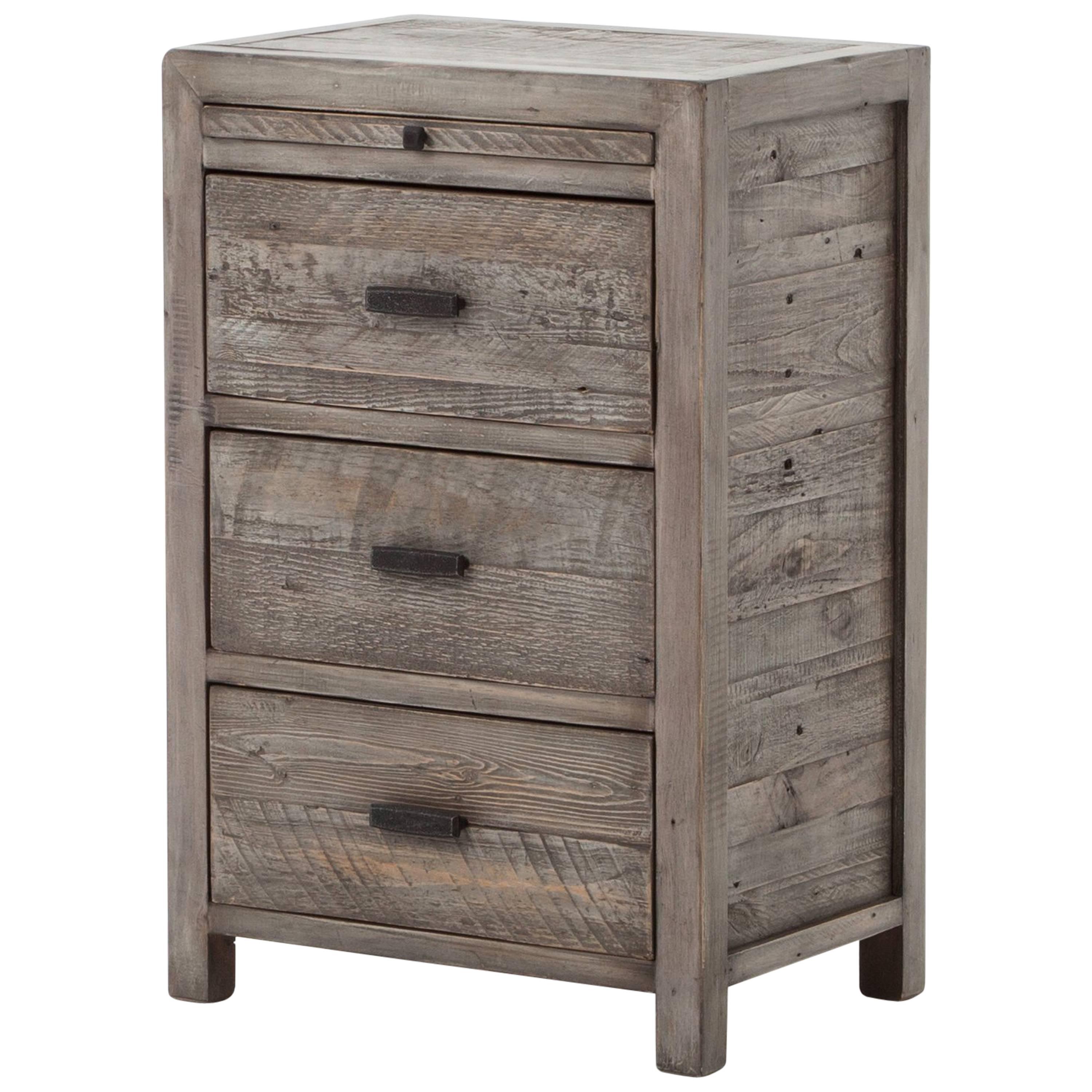 Reclaimed Wood Nightstand For Sale