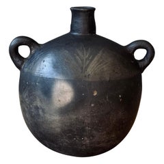 Ceramic Pulque Canteen From Coyotepec, Oaxaca, Circa 1950´s