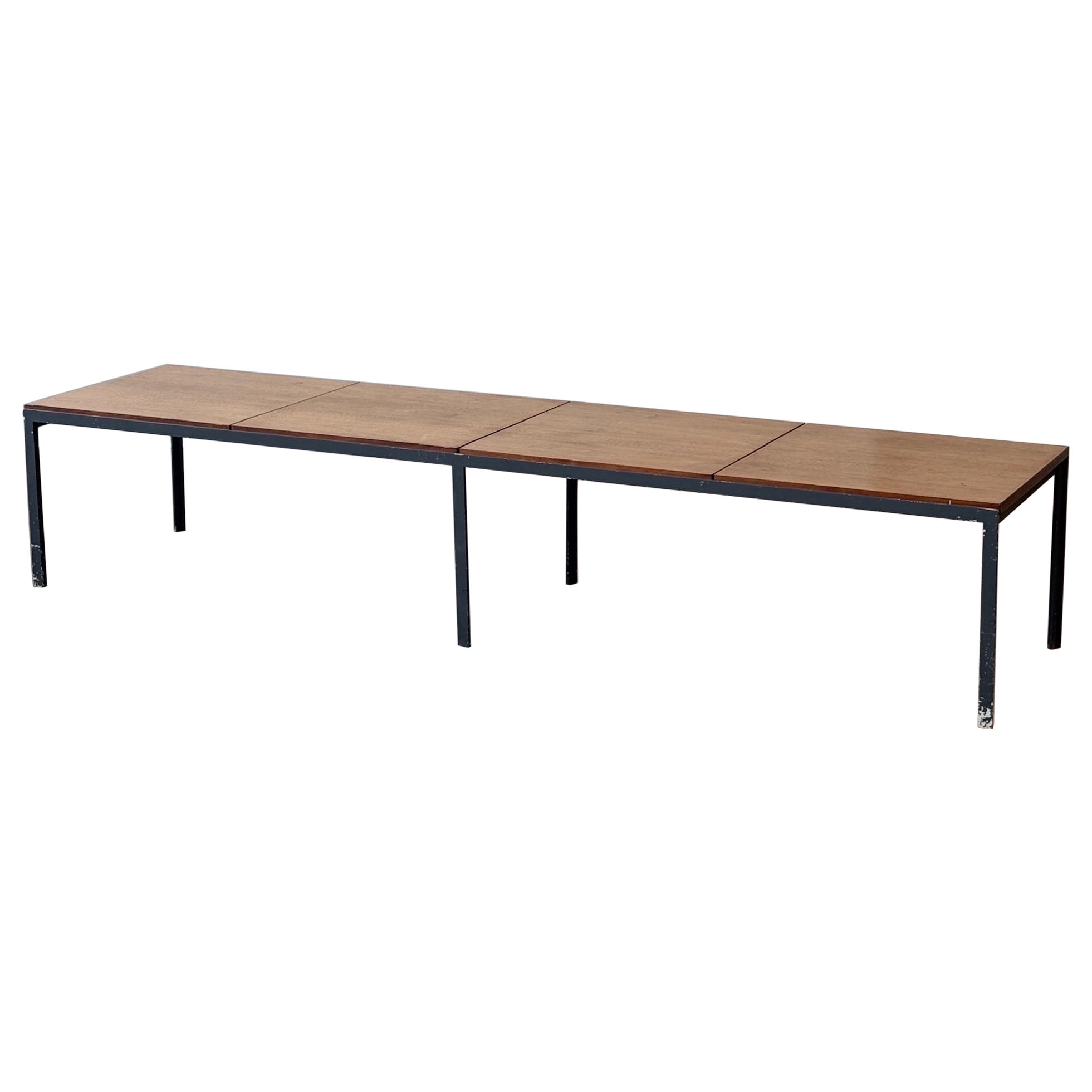 T-Bar Walnut Coffee Table Bench di Florence Knoll per Knoll Associates
