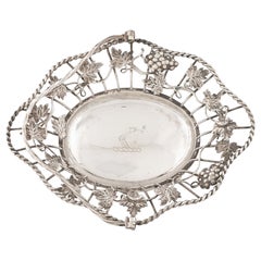 Wire Work Silver Swing Handle Basket London 1766