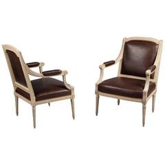Pair of Armchairs by Claude Il Sene 'Maitre 1769' Louis XVI, France, circa 1780 7