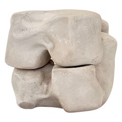 Escultura Brutalista Alemana de Yeso de 2 Partes por Jens Schleede, 1970