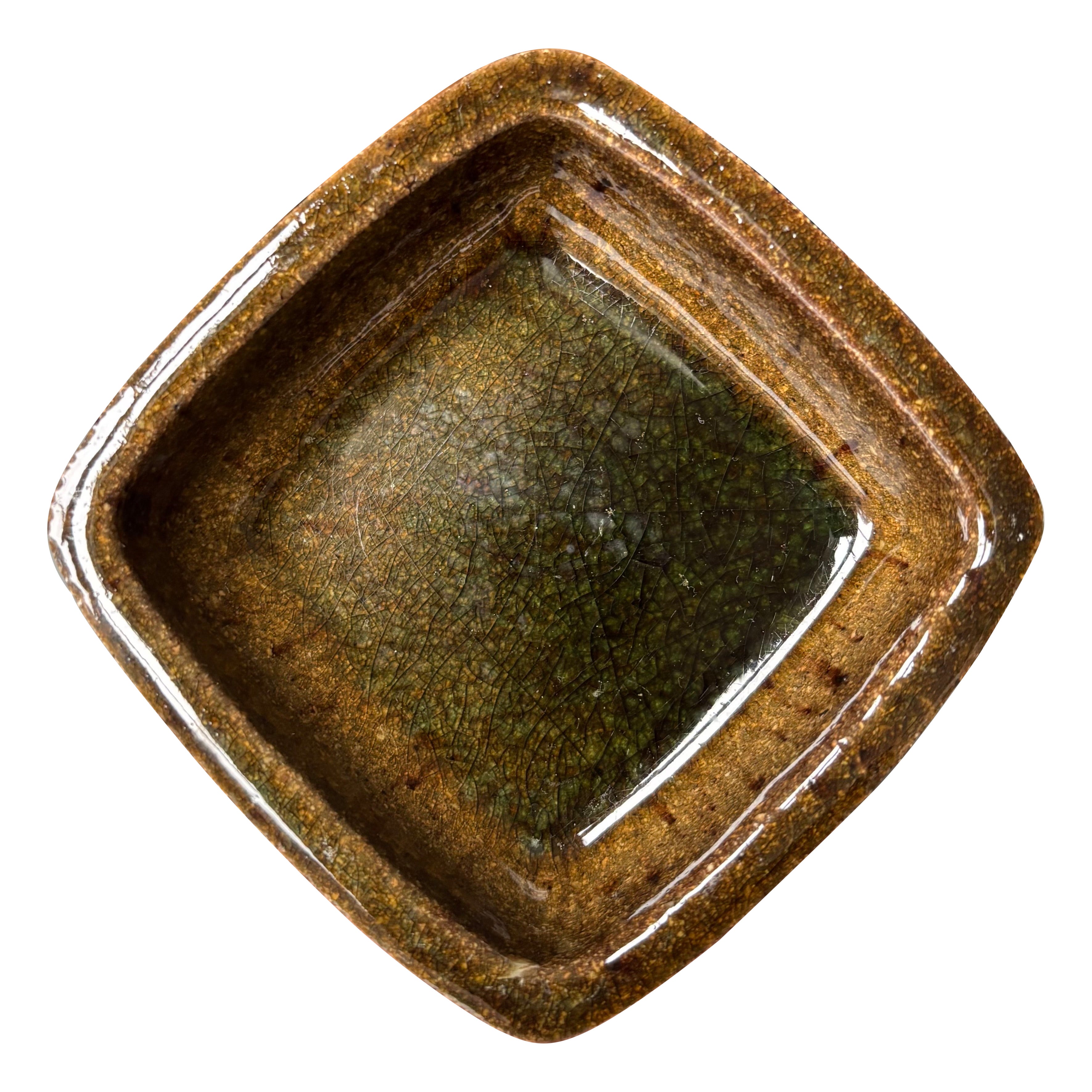 Vintage Norwegian Stoneware Vide-Poche, 1969 For Sale