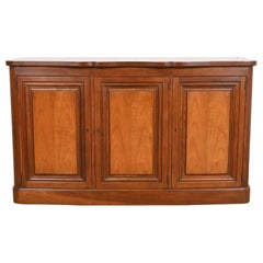 Baker Furniture Mid-Century French Regency Cherry Wood Sideboard or Bar Cabinet