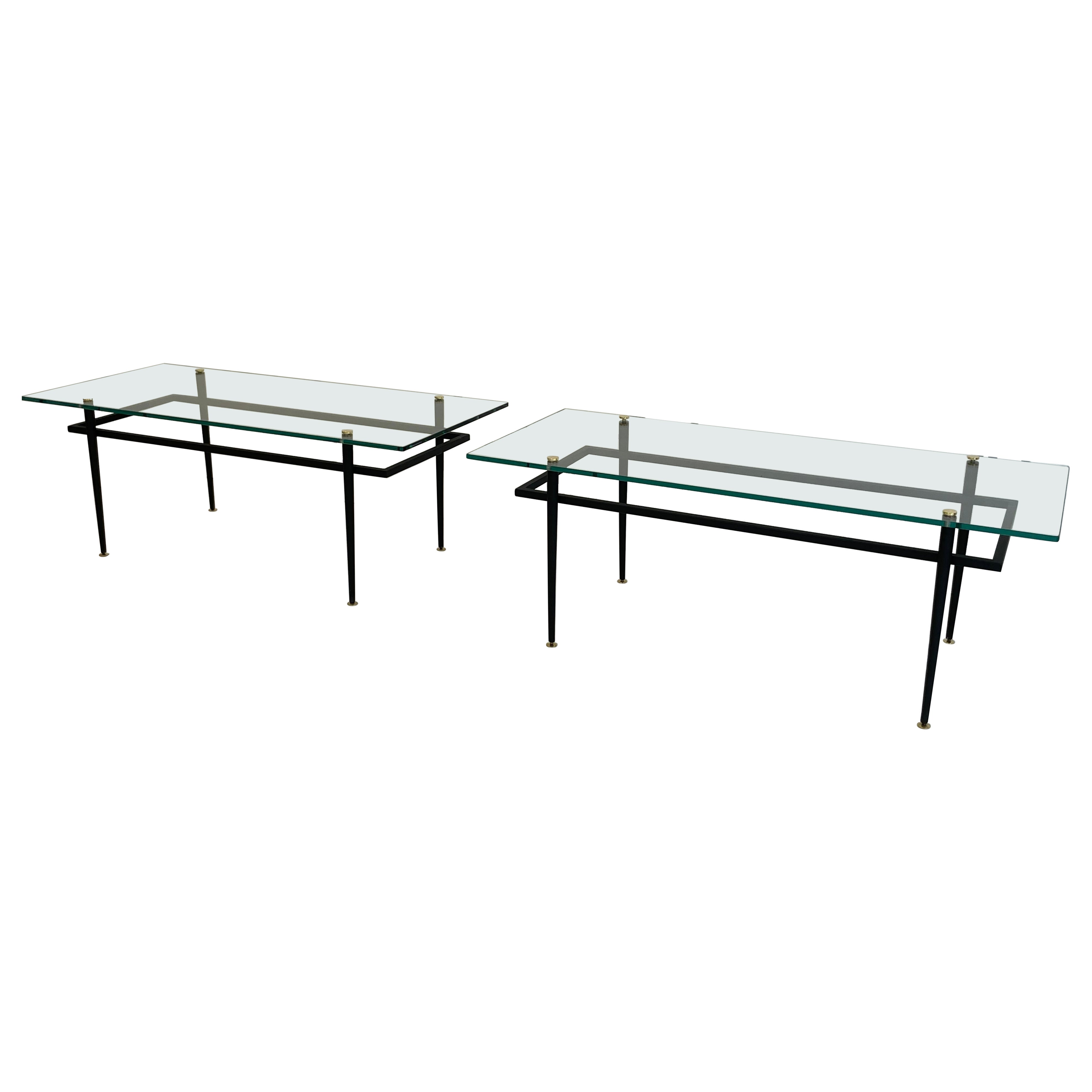 Paire de tables basses Roger Le Bihan  En vol  Minimaliste Avant Pawson