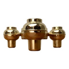 Vintage Metal Modular Atomic Stacking Candle Holder from Quist, 1970s