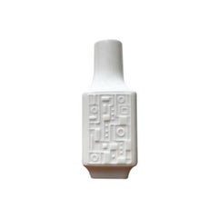 Mid-Century German Brutalist Porcelain Vase from Wunsiedel Bavaria, 1960s