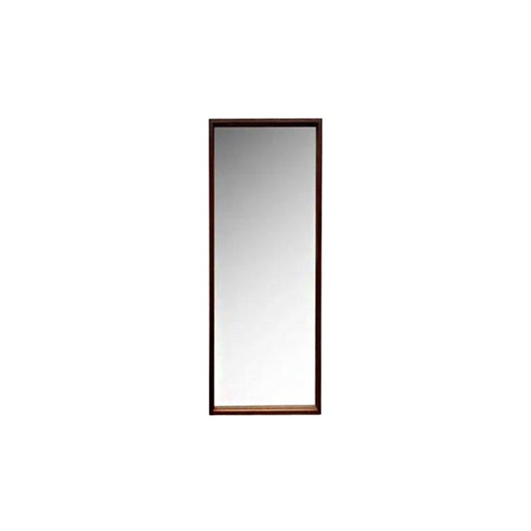 Mid-Century German Minimalist Teak Mirror from Zier-Form, 1960s