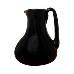 Vintage French Glass Carafe Jug by Jean-Pierre Umbdenstock, 1980s