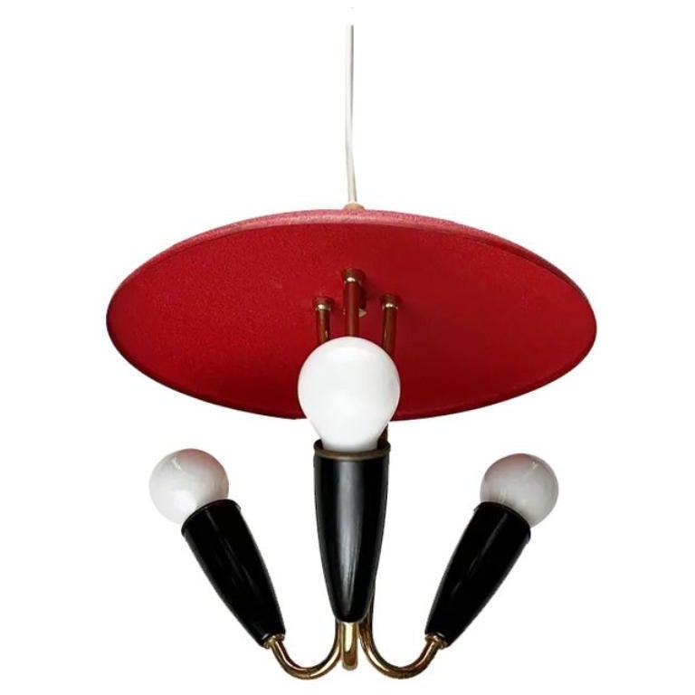 Mid-Century Pendant Lamp in the style of Stilnovo, 1960s